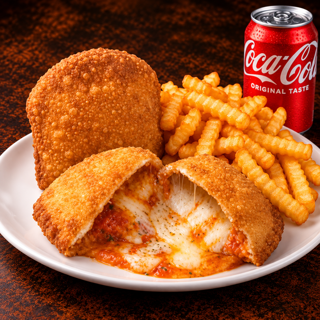 #9 Panzarotti with Crinkle fries