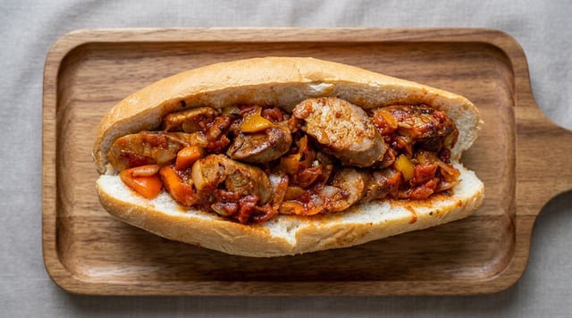 Sausage with Peppers & Onions.