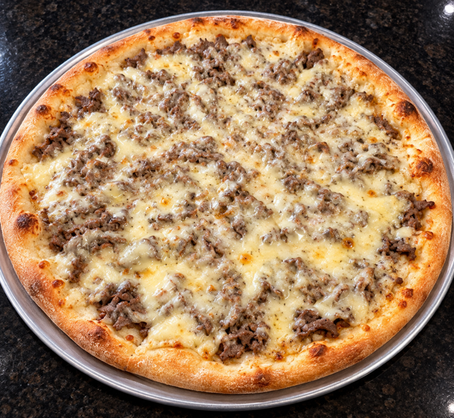 Cheese Steak Pizza.
