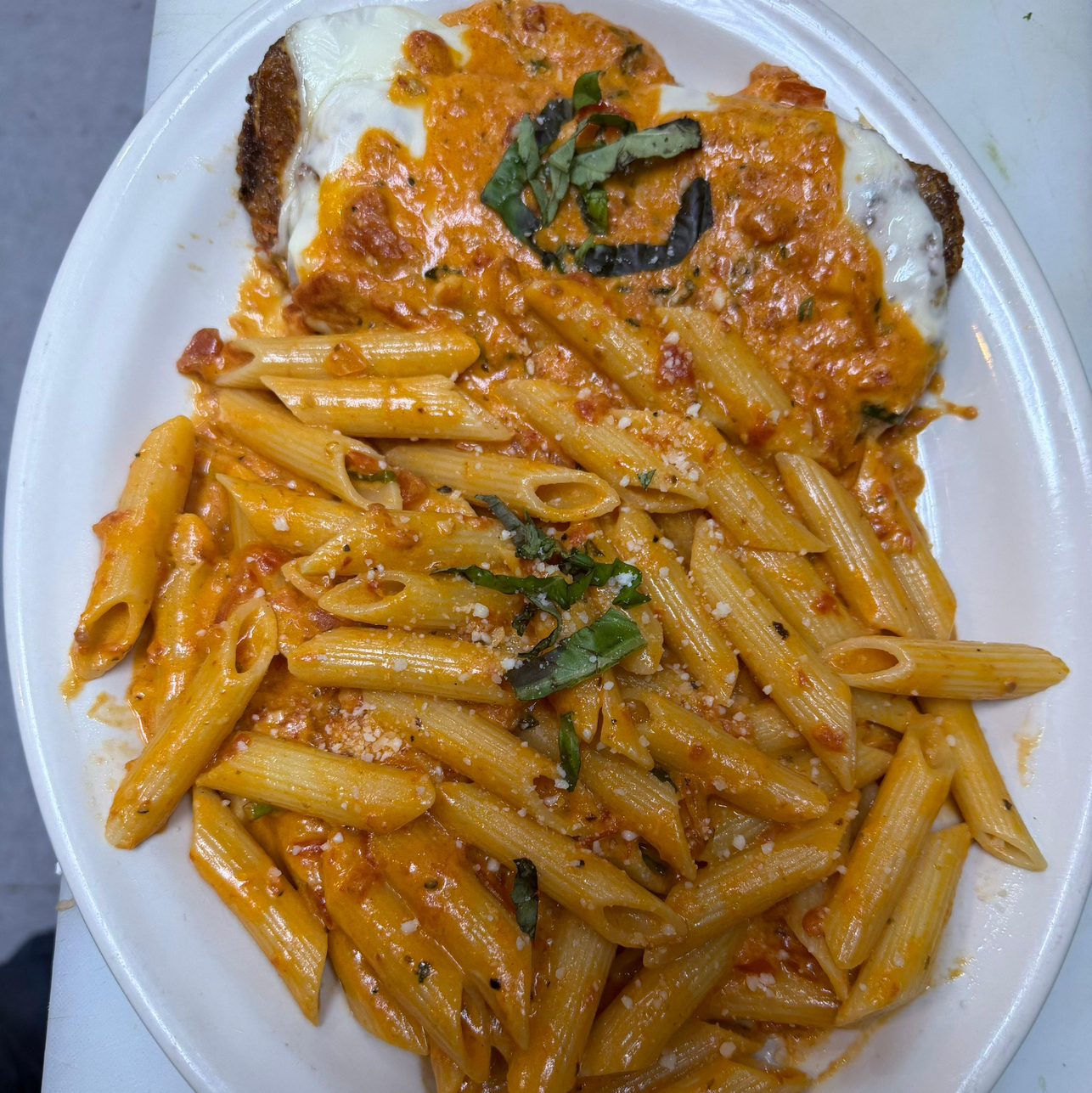 Eggplant Vodka Parm.