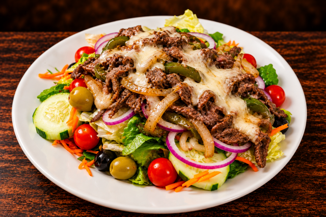 Cheese Steak Salad.