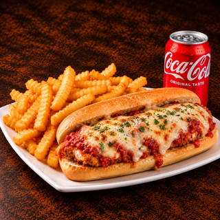 #2 Mini Parm Sandwich with Crinkle fries