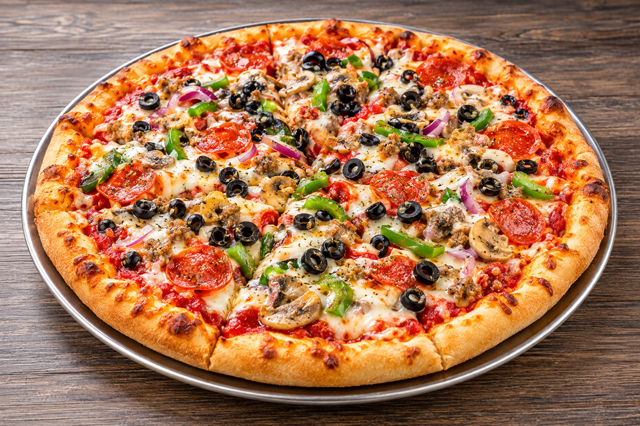The Works Pizza.