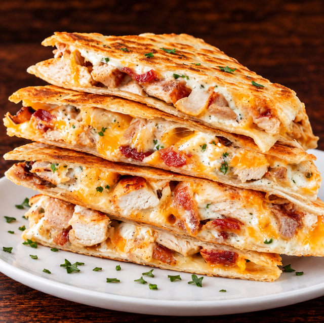 Chicken Bacon Ranch Quesadilla.