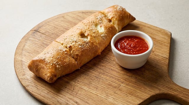 Grilled Buffalo Chicken Stromboli.