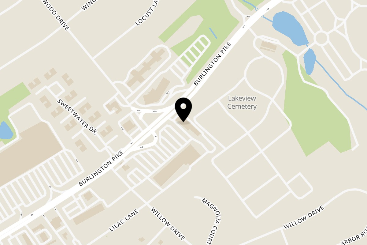 Map showing the location of Tony Sopranos Pizza & Ristorante on 1426 Route 130 N in Cinnaminson
